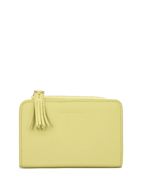 COCCINELLE TASSEL tassel portafoglio pelle martellata Portefeuille en cuir grainé lavage à la chaux - Portefeuilles Femme