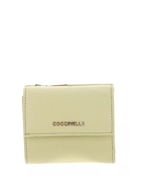 COCCINELLE METALLIC SOFT Portefeuille en cuir grainé lavage à la chaux - Portefeuilles Femme