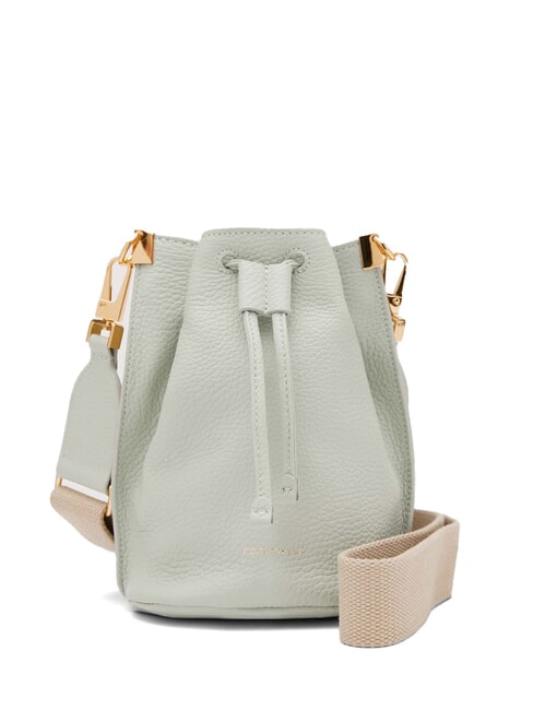 COCCINELLE HYLE Mini sac seau à bandoulière en cuir vert céladon - Sacs pour Femme