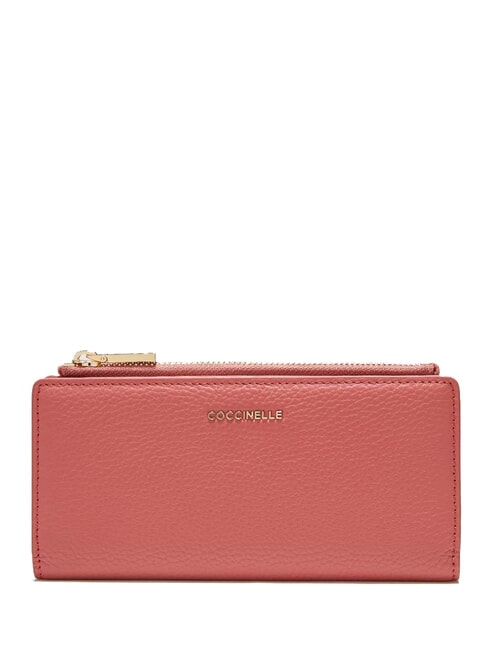COCCINELLE METALLIC SOFT Porte-feuille en cuire pot - Portefeuilles Femme