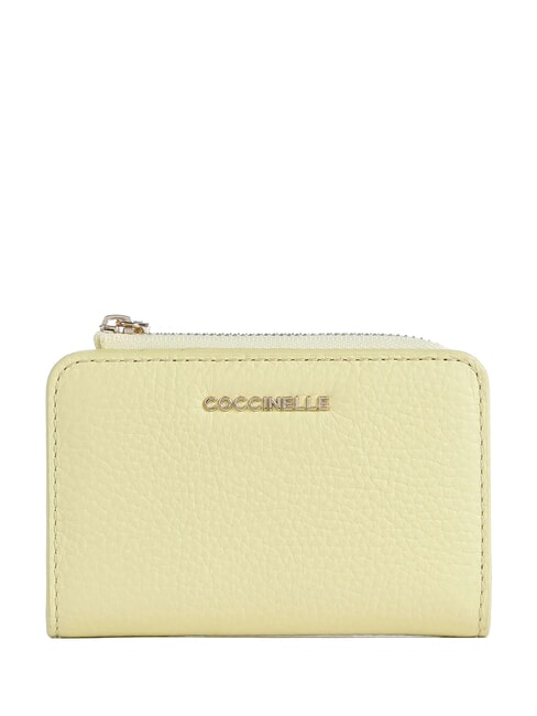 COCCINELLE METALLIC SOFT Porte-cartes en cuir lavage à la chaux - Portefeuilles Femme