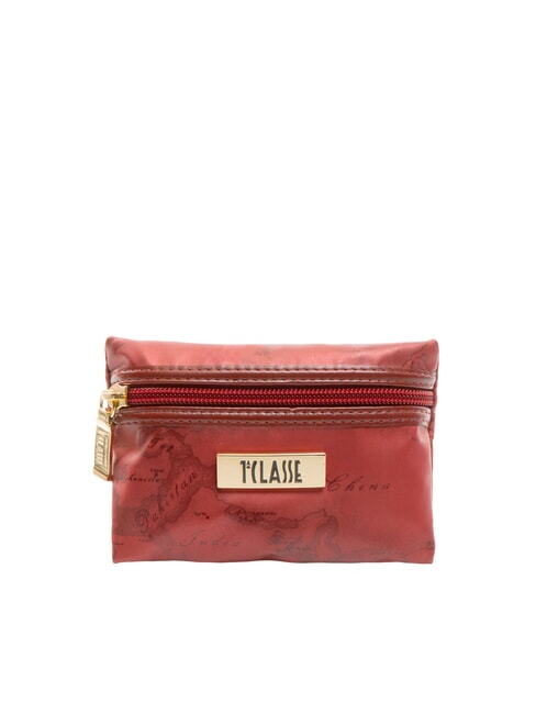 ALVIERO MARTINI PRIMA CLASSE GEO Mini enveloppe plate rouge brillant - Pochettes & Trousses