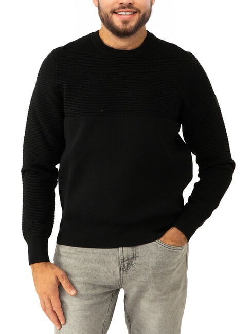 NORTH SAILS KNITTED Pull à col rond noir - Pulls pour hommes
