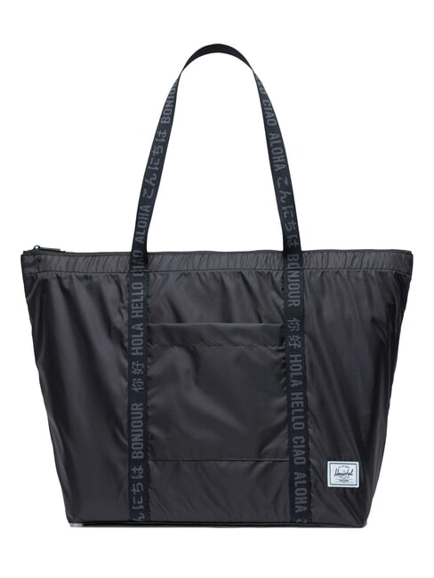HERSCHEL PORTALAND  Sac cabas pliable NOIR - Sacs pour Femme