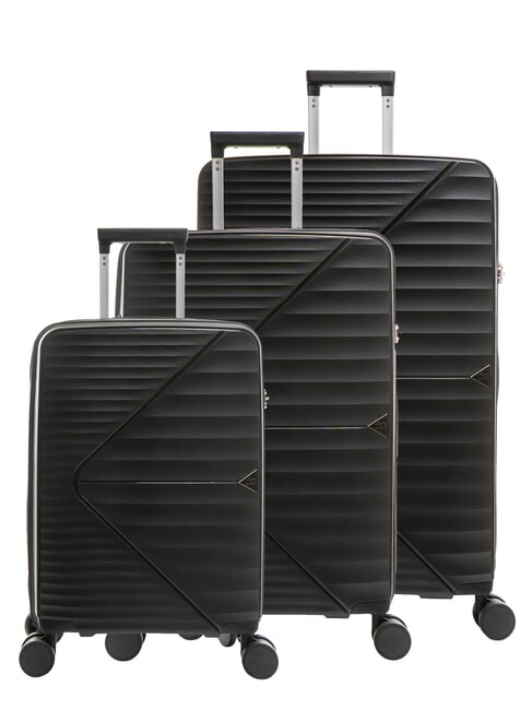 LESAC AIR FLOW Ensemble de 3 chariots : cabine, moyen, grand noir - Ensemble Valises
