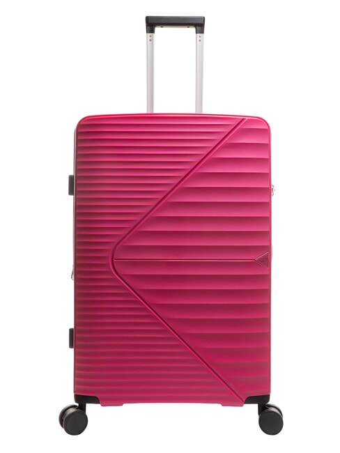 LESAC AIR FLOW Grand chariot extensible rouge pêche - Valises Rigides