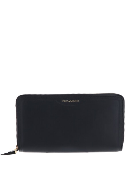 PIQUADRO GEA Portefeuille en cuir GEA bleu - Portefeuilles Femme