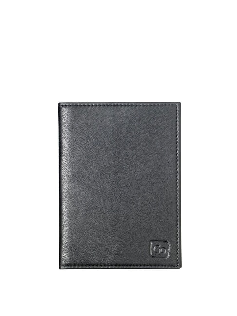GO TRAVEL GO  Étui à passeport en cuir noir - Accessoires Voyage