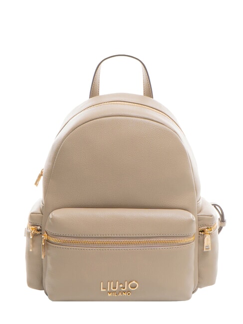 LIUJO EVRIM Sac à dos moyen avec poches taupe du désert - Sacs pour Femme
