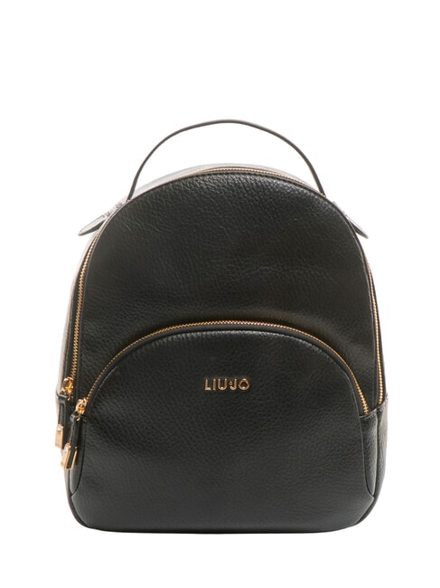 LIUJO MANHATTAN Sac à dos rond moyen avec poche NOIR - Sacs pour Femme