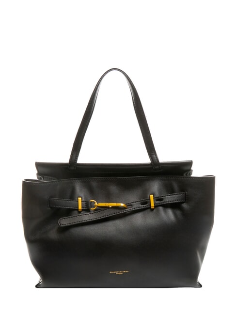 GIANNI CHIARINI TILDA Sac à bandoulière en cuir avec bandoulière Noir - Sacs pour Femme