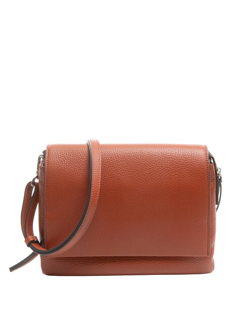 GIANNI CHIARINI THREE Sac bandoulière, en cuir rouge brique - Sacs pour Femme