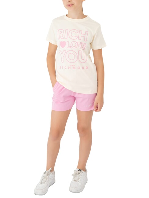 JOHN RICHMOND CICAM Complet avec t-shirt et bermuda lait/rose - Survêtements pour enfants