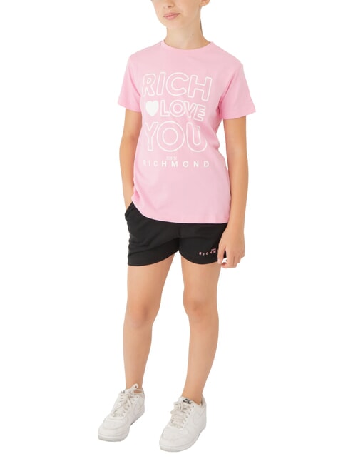 JOHN RICHMOND CICAM Complet avec t-shirt et bermuda rose/noir - Survêtements pour enfants