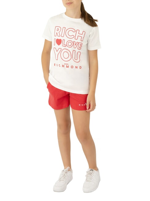 JOHN RICHMOND CICAM Complet avec t-shirt et bermuda blanc/rouge - Survêtements pour enfants