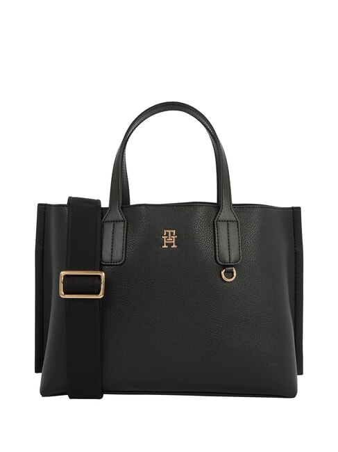 TOMMY HILFIGER TH DISTINCT Sac à main avec bandoulière le noir - Sacs pour Femme