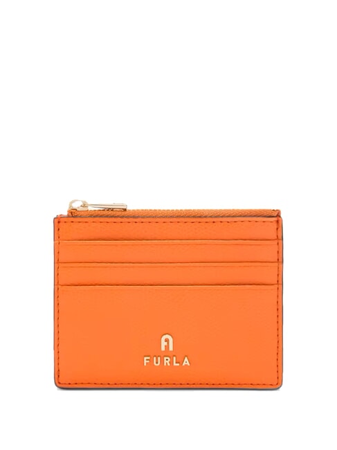 FURLA CAMELIA Porte-cartes / porte-monnaie en cuir paprika - Portefeuilles Femme