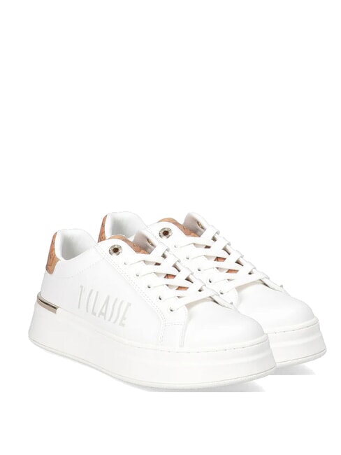 ALVIERO MARTINI PRIMA CLASSE GEO JR Baskets montantes avec logo latéral Blanc / Beige Géo - Chaussures Femme