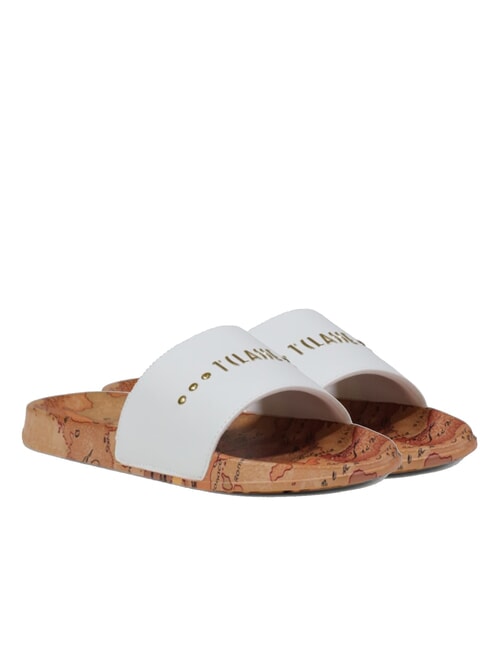 ALVIERO MARTINI PRIMA CLASSE GEO JR Chaussons avec logo et clous blanche - Chaussures Femme