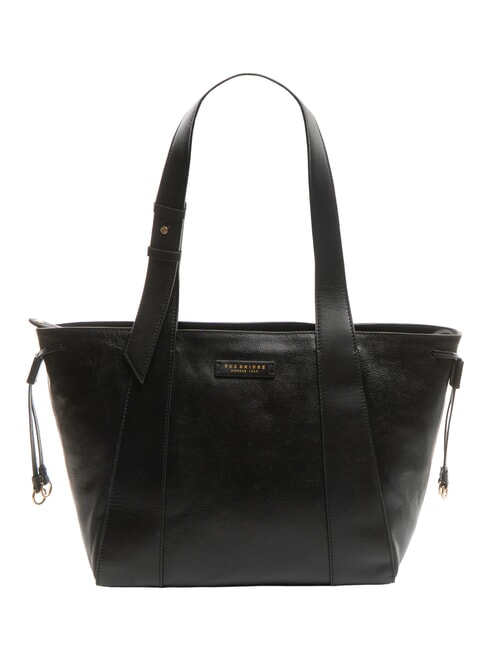THE BRIDGE CARLOTTA Sac shopping en cuir black Gold - Sacs pour Femme