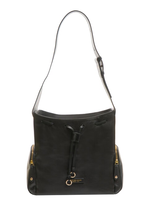 THE BRIDGE CARLOTTA Sac cartable en cuir avec poches black Gold - Sacs pour Femme