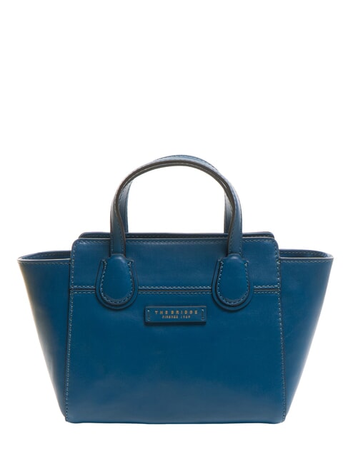 THE BRIDGE ELETTRA Sac à main en cuir avec bandoulière jean court or - Sacs pour Femme