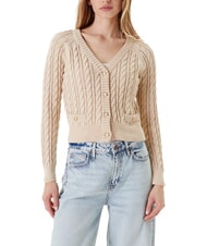GUESS GISELLE Cardigan en maille torsadée avec boutons - Chandails pour femmes