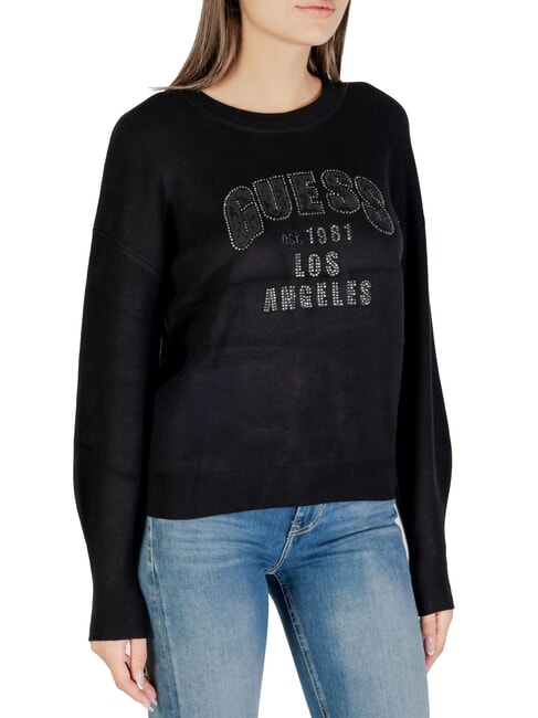 GUESS LEIGHTON LOGO Pull à col rond jetbla - Chandails pour femmes