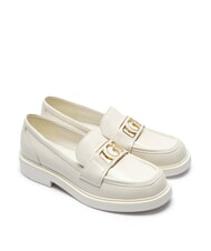 GUESS SHUTTLE  Mocassins en cuir ivoire - Chaussures Femme - 1