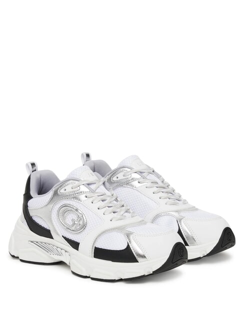 GUESS IBITHA Baskets BLANC / NOIR - Chaussures Femme