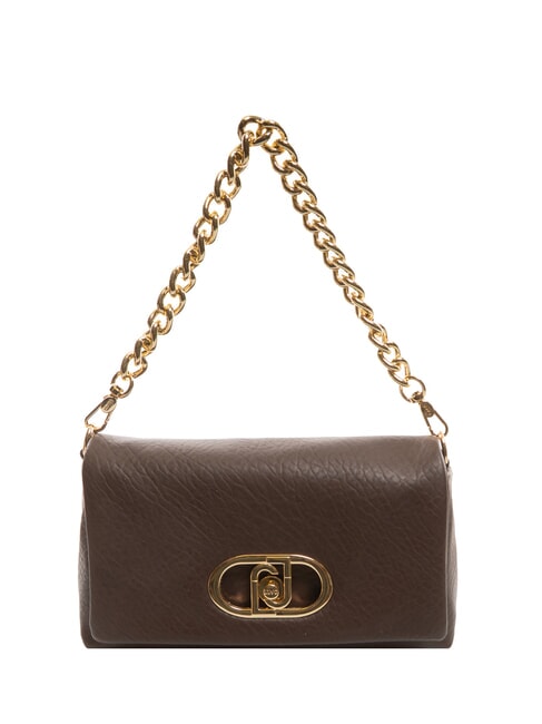 LIUJO LAPUFFY Sac à bandoulière avec poignée en chaîne lumière brune - Sacs pour Femme