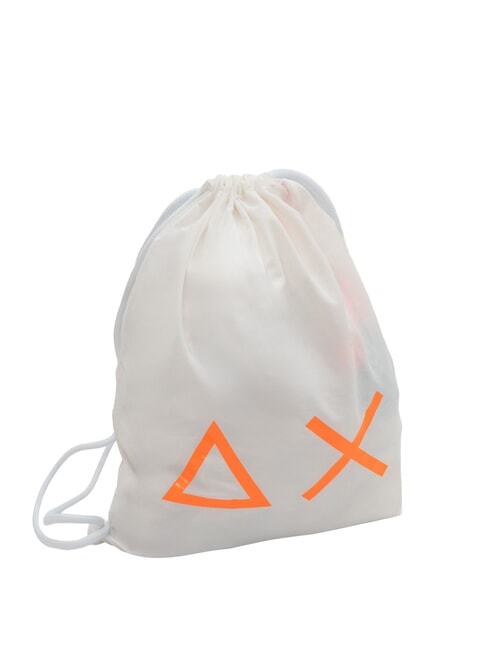 SUN68 SHOE BAG Sac à chaussures blanc/orange fluorescent - Accessoires Voyage