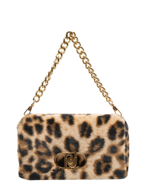 LIUJO LAPUFFY Sac à bandoulière en peluche à imprimé animal macul naturel. - Sacs pour Femme