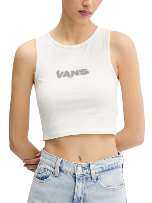 VANS BLUR Débardeur court à imprimé logo Guimauve - T-shirt