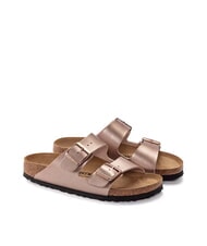 BIRKENSTOCK ARIZONA Sandale pantoufle m&eacute;tallique - Chaussures Femme