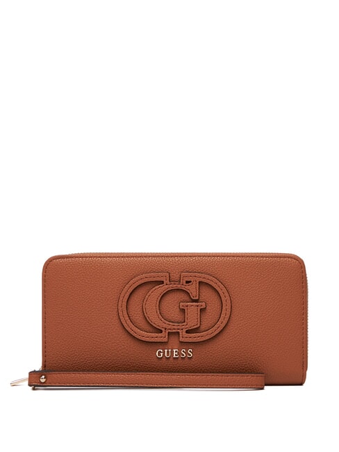 GUESS CALEBRA Portefeuille COGNAC - Portefeuilles Femme