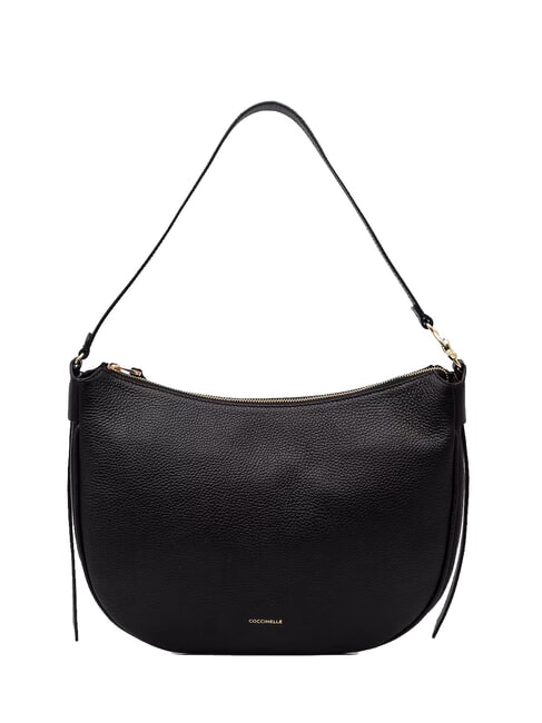 COCCINELLE C-EASY Grand sac cartable en cuir Noir - Sacs pour Femme