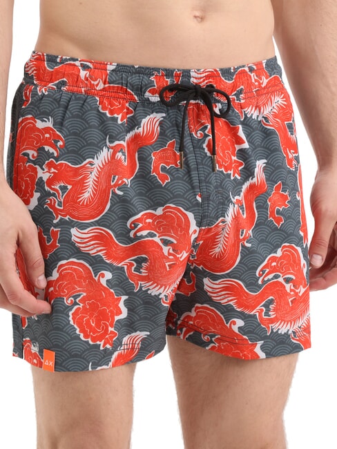 SUN68 JAPAN Costume de plage pour homme noir - Maillots de bain