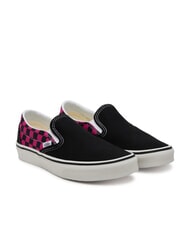 VANS CLASSIC POP CHECK Baskets &agrave; enfiler &agrave; carreaux - Chaussures unisexe
