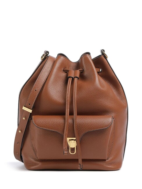 COCCINELLE BEAT GENERATIO Sac seau à bandoulière Cognac - Sacs pour Femme
