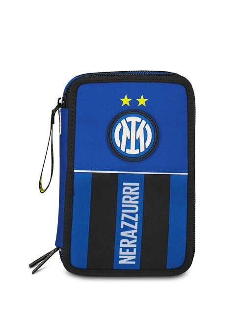 INTER INSIEME PER LA VITTORIA Trousse à crayons 3 zips avec trousse scolaire bleu électrique - Étuis et Accessoires