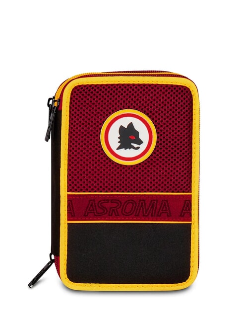 ROMA CROSS AND WIN Trousse à crayons 3 zips avec trousse scolaire Noir - Étuis et Accessoires