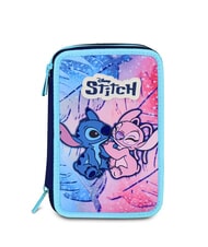 LILO & STITCH CUTE AND FLUFFY Trousse à crayons 3 zips avec trousse scolaire - Étuis et Accessoires