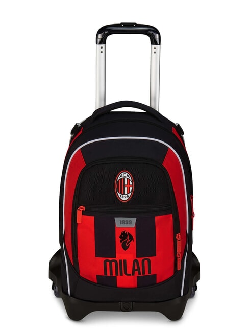MILAN KICK AND SCORE Sac à dos à roulettes amovible à 3 roues Noir - Sacs à dos à roulettes