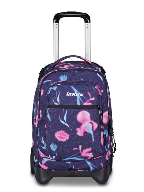 INVICTA FANTASY Sac à dos à roulettes amovible à 2 roues fleurs tendres - Sacs à dos à roulettes