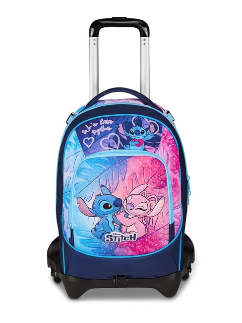 LILO & STITCH CUTE AND FLUFFY Sac à dos à roulettes amovible à 3 roues bleu marine - Sacs à dos à roulettes