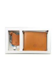 PIQUADRO CAMPIONARIO - BAGMOTIC KIT Portefeuille en cuir + porte-cl&eacute;s avec USB Cuir / Bleu - Portefeuilles Homme - 1