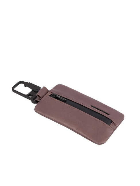 PIQUADRO FINN Porte-clés en cuir avec mousqueton FUXIA - Porte-clés
