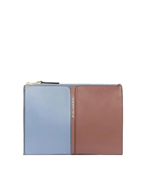 PIQUADRO RAY  Étui en cuir pour iPad bleu / brun - Sacs pour Femme