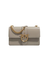 PINKO LOVE ONE CLASSIC Sac bandoulière en cuir avec rabat - Sacs pour Femme